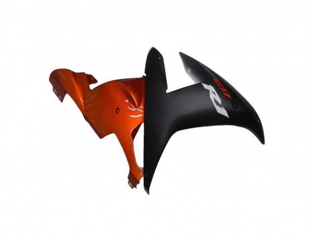 Carénages Moto Yamaha YZF R1 2002-2003 - Orange Noir Mat