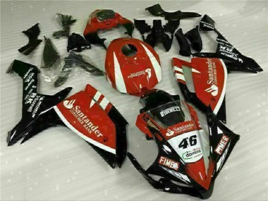 Carénages Moto Yamaha YZF R1 2007-2008 - Rouge Blanc Noir Fimer Santander 46 Vendre