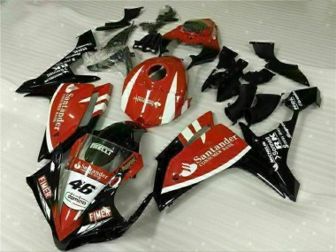 Carénages Moto Yamaha YZF R1 2007-2008 - Rouge Blanc Noir Fimer Santander 46 Vendre