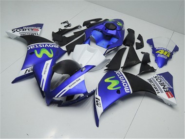 Carénages Moto Yamaha YZF R1 2012-2014 - Bleu Blanc Noir Vert MoviStar Yamalube ENEOS Vendre