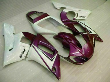 Carénages Moto Yamaha YZF R6 1998-2002 - Blanc Violet Vendre