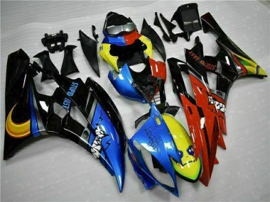 Carénages Moto Yamaha YZF R6 2006-2007 - Jaune Bleu Rouge Noir Brillant Requin Vendre