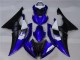 Carénages Moto Yamaha YZF R6 2008-2016 - Blanc Bleu Noir Mat