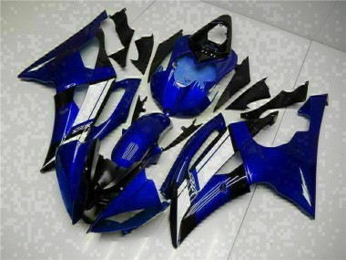 Carénages Moto Yamaha YZF R6 2008-2016 - Bleu Blanc Vendre