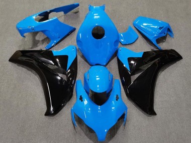Carénages Moto Honda CBR1000RR 2008-2011 - Bleu bébé Noir Brillant Vendre