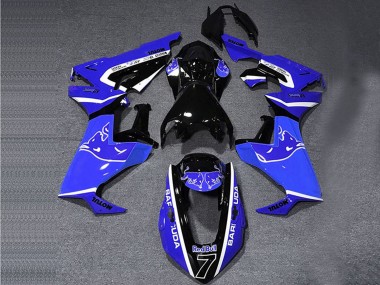Carénages Moto Honda CBR1000RR 2017-2024 - Bleu Blanc Noir Brillant Bull Vendre