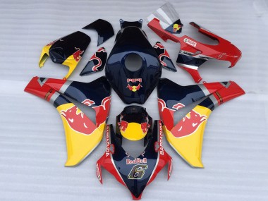 Carénages Moto Honda CBR1000RR 2008-2011 - Bleu Foncé Jaune Red Bull Vendre