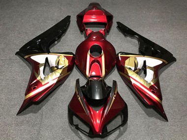 Carénages Moto Honda CBR1000RR 2006-2007 - Rouge Blanc Or Noir Brillant Vendre