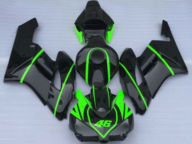 Carénages Moto Honda CBR1000RR 2004-2005 - Noir Brillant Haute Visibilité Vert Vendre