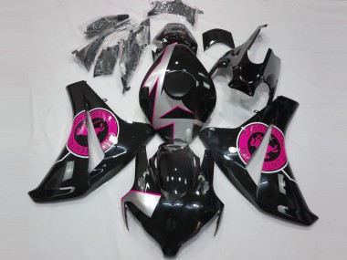 Carénages Moto Honda CBR1000RR 2008-2011 - Argent Rose Noir Brillant Vendre