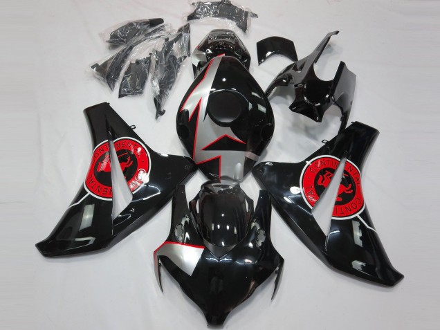 Carénages Moto Honda CBR1000RR 2008-2011 - Argent Rouge Noir Brillant
