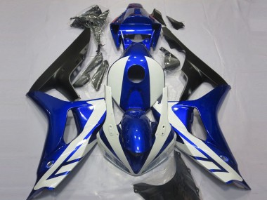 Carénage Moto Honda CBR1000RR 2006-2007 - Bleu Blanc Noir Mat Vendre