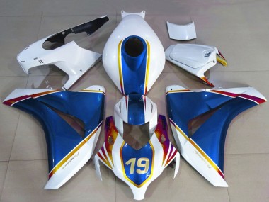 Carénages Moto Honda CBR1000RR 2008-2011 - Blanc Bleu Jaune Rouge 19 Vendre