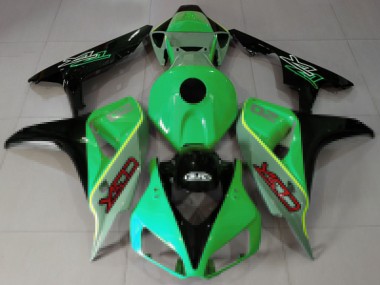 Carénages Moto Honda CBR1000RR 2006-2007 - Vert Bleu Noir Brillant CBR Style Vendre