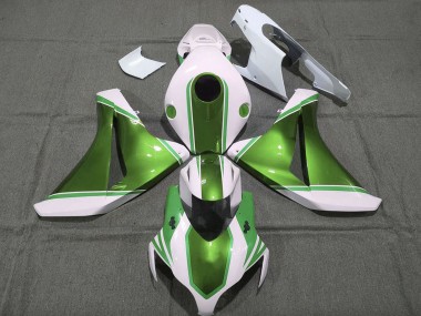 Carénages Moto Honda CBR1000RR 2008-2011 - Blanc Glossy Vert Perle Vendre