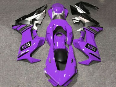 Carénages Moto Honda CBR1000RR 2017-2023 - Violet Blanc Argent Noir Brillant DSI Vendre