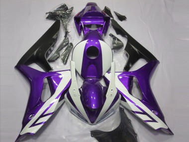 Carénages Moto Honda CBR1000RR 2006-2007 - Violet Blanc Noir Mat Vendre