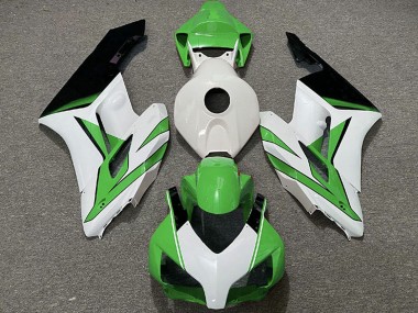 Carénages Moto Honda CBR1000RR 2004-2005 - Blanc Vert Noir Brillant Vendre