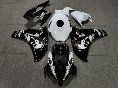 Carénages Moto Honda CBR1000RR 2008-2011 - Blanc Noir Brillant Le Mis New Vendre