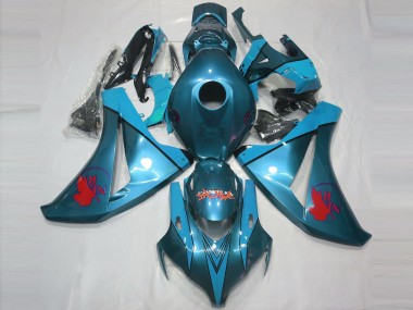 Carénages Moto Honda CBR1000RR 2008-2011 - Bleu Sarcelle Rouge Vendre