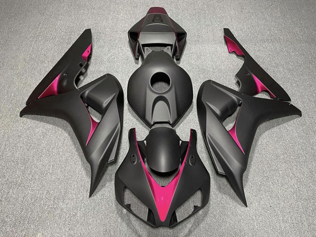 Carénages Moto Honda CBR1000RR 2006-2007 - Noir Mat Rose
