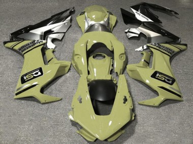 Carénages Moto Honda CBR1000RR 2017-2023 - Olive Blanc Argent Noir Brillant DSI Vendre
