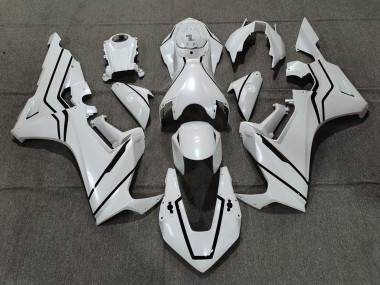 Carénages Moto Honda CBR1000RR 2017-2024 - Blanc Perle Noir Doubler Vendre