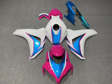 Carénages Moto Honda CBR1000RR 2008-2011 - Blanc Bleu Rose Vendre