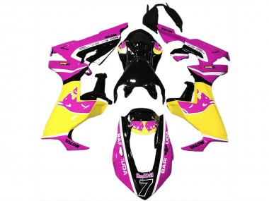 Carénages Moto Honda CBR1000RR 2017-2023 - Rose Jaune Noir Brillant Red Bull Vendre