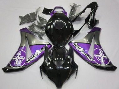 Carénages Moto Honda CBR1000RR 2008-2011 - Violet Gris Noir Brillant Vendre