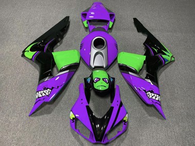 Carénages Moto Honda CBR1000RR 2006-2007 - Violet Argent Vert Noir Brillant Requin Vendre
