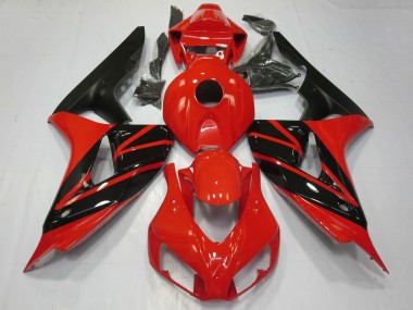 Carénages Moto Honda CBR1000RR 2006-2007 - Rouge Noir Brillant Noir Mat Vendre