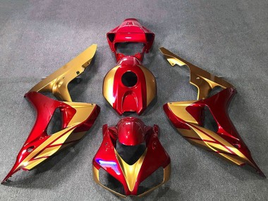 Carénages Moto Honda CBR1000RR 2006-2007 - Or Rouge Vendre