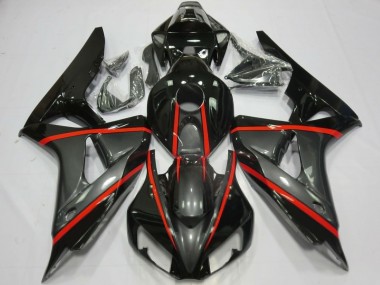Carénages Moto Honda CBR1000RR 2006-2007 - Noir Brillant Gris Rouge Vendre