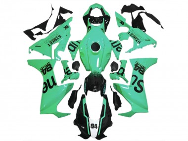 Carénages Moto Honda CBR1000RR 2017-2023 - Spécial Vert Noir Brillant Street Flava Vendre
