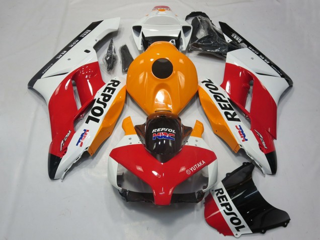 Carénages Moto Honda CBR1000RR 2004-2005 - Blanc Orange Rouge Noir Brillant Repsol HRC