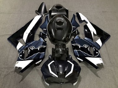 Carénages Moto Honda CBR600RR 2013-2023 - Noir Fibre de Carbone Blanc Bleu Taureau Vendre