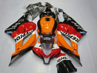 Kits Carénage Moto Honda CBR600RR 2009-2012 - Orange Blanc Rouge Noir Brillant Repsol Vendre