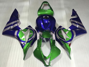 Carénages Moto Honda CBR600RR 2007-2008 - Bleu Vert Argent Captain America Vendre