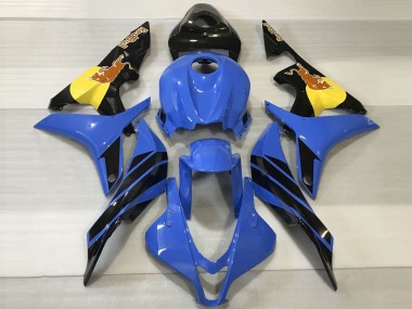 Carénages Moto Honda CBR600RR 2007-2008 - Bleu Jaune Noir Brillant Red Bull Vendre