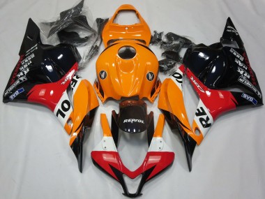 Carénage Moto Honda CBR600RR 2009-2012 - Orange Blanc Rouge Noir Brillant Repsol Vendre