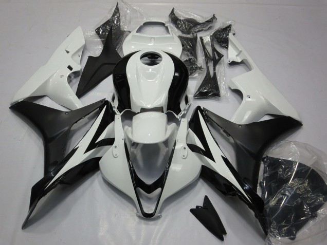 Kits Carénage Moto Honda CBR600RR 2007-2008 - Blanc Noir Mat