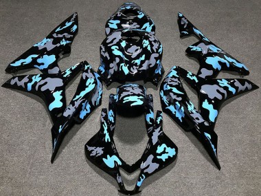 Carénages Moto Honda CBR600RR 2007-2008 - Bleu Gris Camouflage Vendre