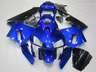 Carénage Moto Honda CBR600RR 2003-2004 - Bleu Noir Brillant Vendre