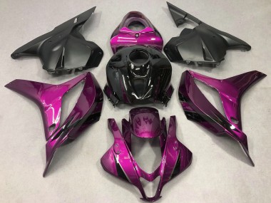 Carénages Moto Honda CBR600RR 2009-2012 - Rose Noir Brillant OEM Style Vendre
