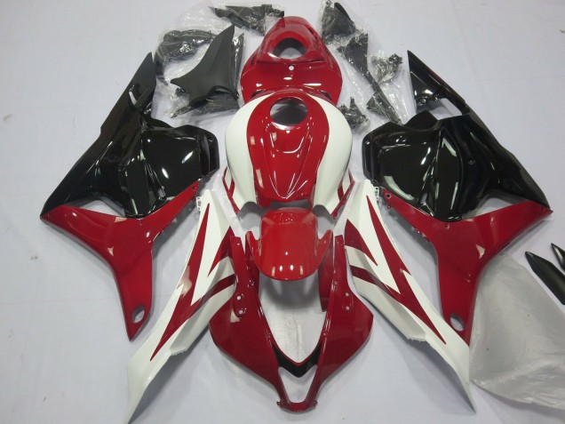 Carénages Moto Honda CBR600RR 2009-2012 - Blanc Rouge Noir Brillant OEM Style
