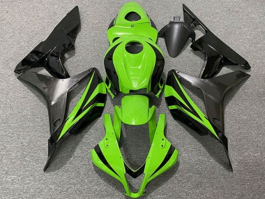 Carénages Moto Honda CBR600RR 2007-2008 - Vert Noir Brillant Gris OEM Style Vendre