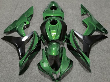 Carénages Moto Honda CBR600RR 2007-2008 - Vert Noir Brillant OEM Style Vendre