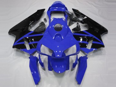 Carénages Moto Honda CBR600RR 2003-2004 - Bleu Noir Brillant Bande Vendre