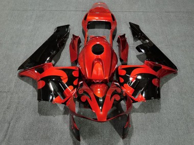 Carénage Moto Honda CBR600RR 2003-2004 - Rouge Noir Brillant Vendre